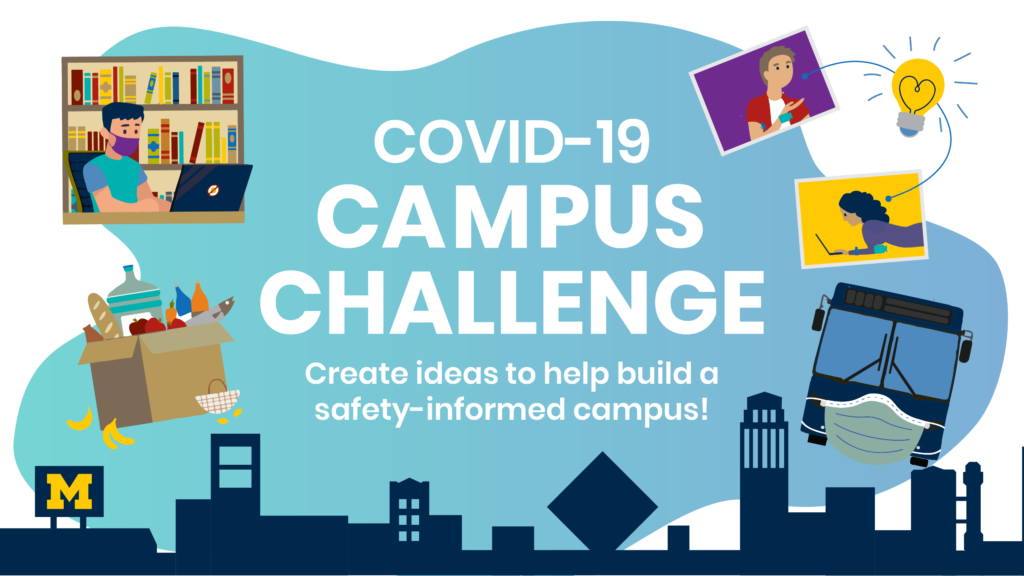 Covid campus challenge graphic