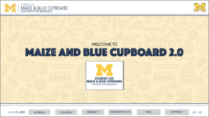Maize and Blue Cupboard 2.0 UI